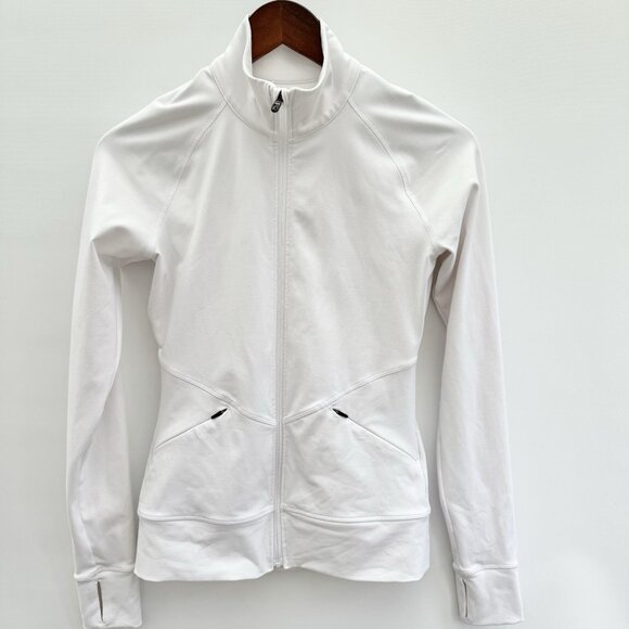 Lolë White Athletic Full Zip Jacket Size XS - Picture 1 of 16